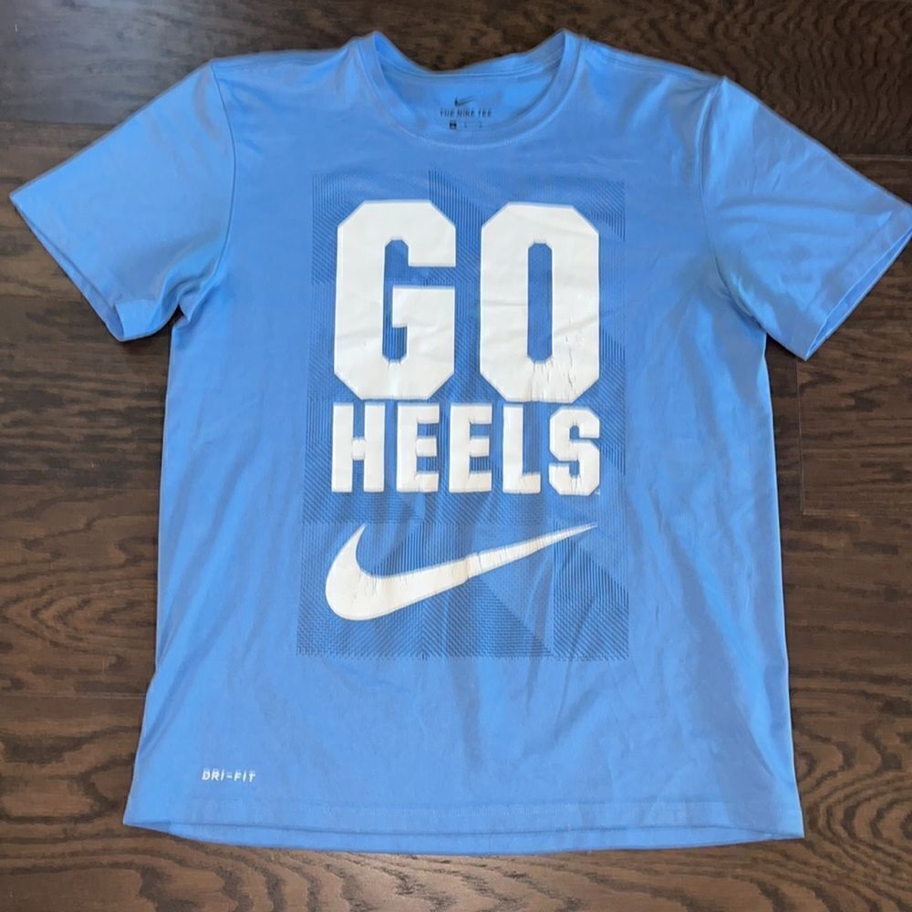 Nike UNC North Carolina Tar GO Heels basketball football tailgate Kenan T shirt